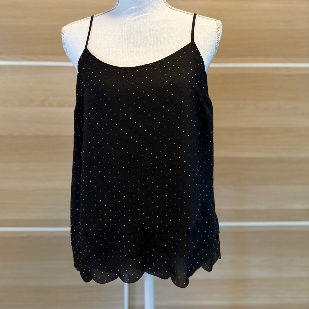 Elle Black and White Polka Dot Camisole